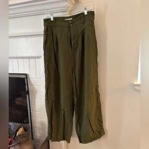 Madewell Olive Wide Leg Pants